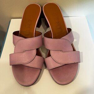 M. Gemi-Loreza Alta-Lavendar Leather Sandals-Size 41